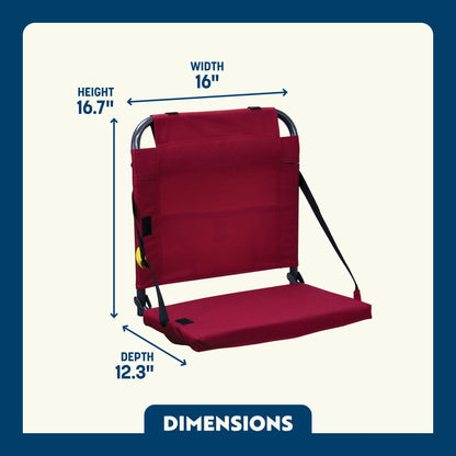 Ultra-Comfortable BleacherBack - Camp Rocker Chair for Fishing & Beach Trips Detail