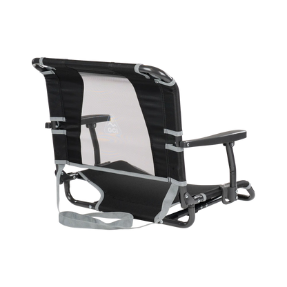 Premium All-Weather Big Comfort Stadium Chair with Armrests - Camp Rocker Chair for Fishing & Beach Trips Detail
