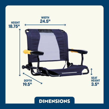 Ultra-Comfortable Stadium Rock-Cliner - Folding Rocking Chair - Perfect for Tailgating Detail