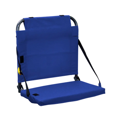 Ultra-Comfortable BleacherBack - Camp Rocker Chair for Fishing & Beach Trips - Royal Blue