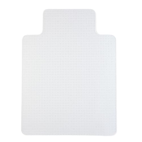 Minimalist Staples Office Chair Mat, Clear Floor Mats with Lip, Flat-Pile Essentials