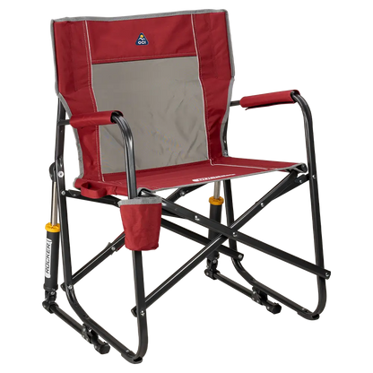 Ergonomic Portable Freestyle Rocker - Folding Rocking Chair - Perfect for Tailgating - Cinnamon