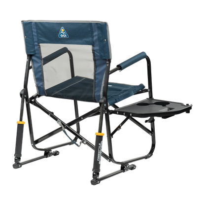 Foldable Freestyle Rocker with Side Table - Camp Rocker Chair for Fishing & Beach Trips Detail