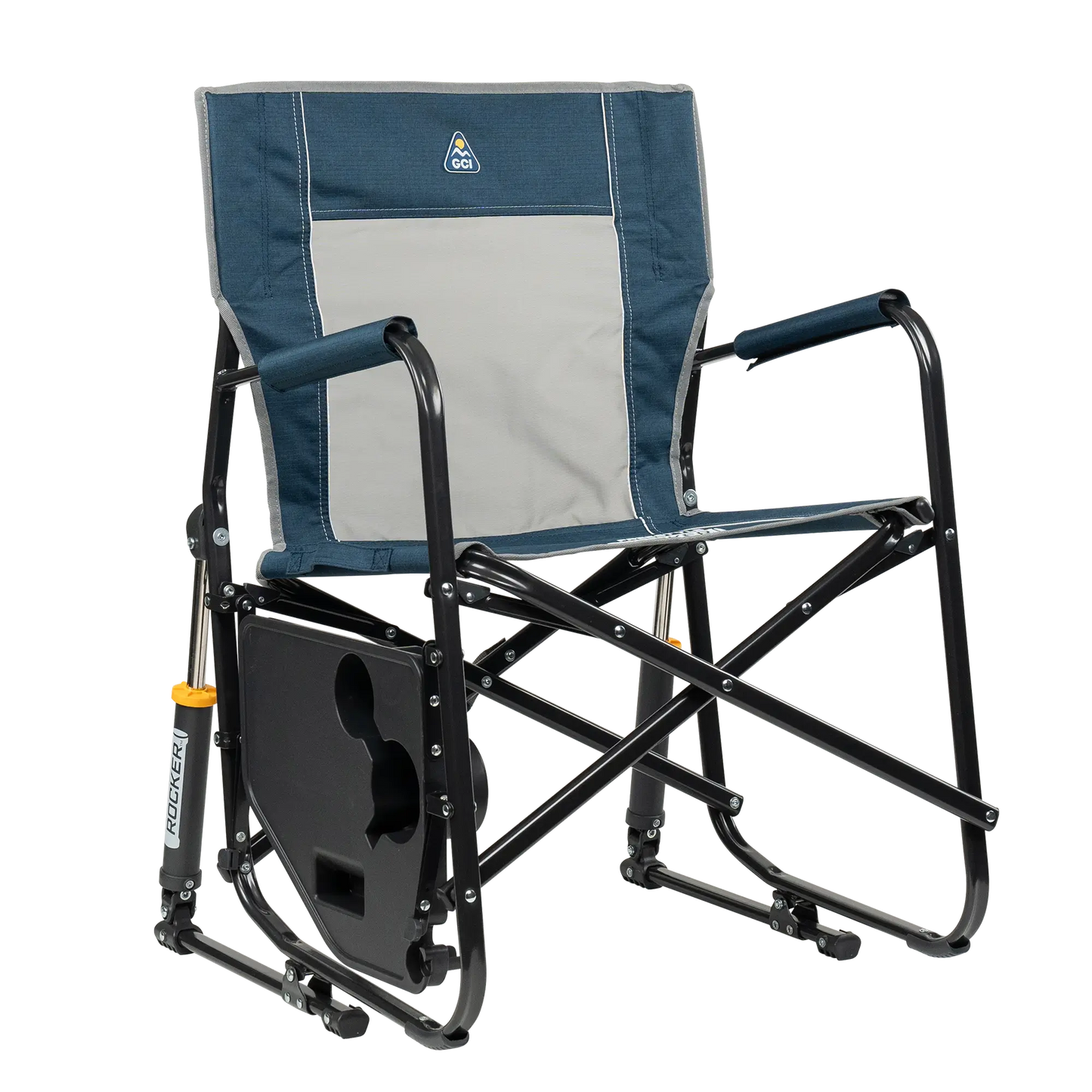 Foldable Freestyle Rocker with Side Table - Camp Rocker Chair for Fishing & Beach Trips Detail