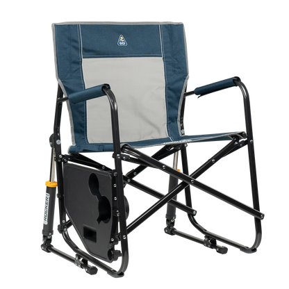 Foldable Freestyle Rocker with Side Table - Camp Rocker Chair for Fishing & Beach Trips Detail