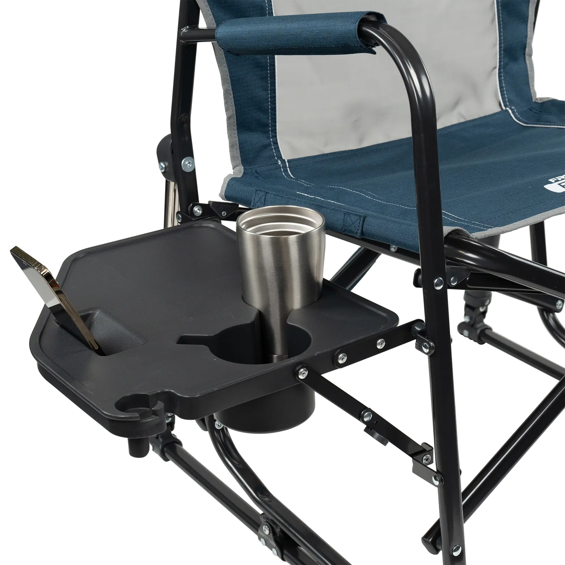 Foldable Freestyle Rocker with Side Table - Camp Rocker Chair for Fishing & Beach Trips Detail