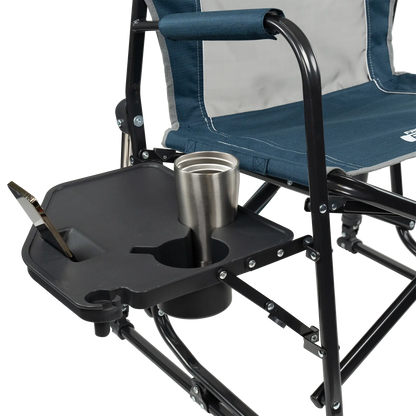 Foldable Freestyle Rocker with Side Table - Camp Rocker Chair for Fishing & Beach Trips Detail