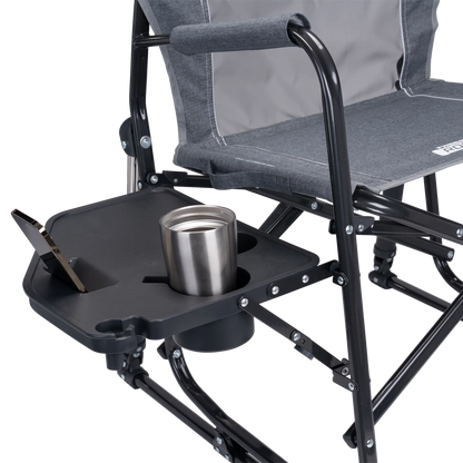 Foldable Freestyle Rocker with Side Table - Camp Rocker Chair for Fishing & Beach Trips Detail