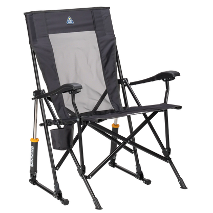 Ergonomic Portable RoadTrip Rocker - Rocker Chair for Camping & Lawns - Dark Charcoal
