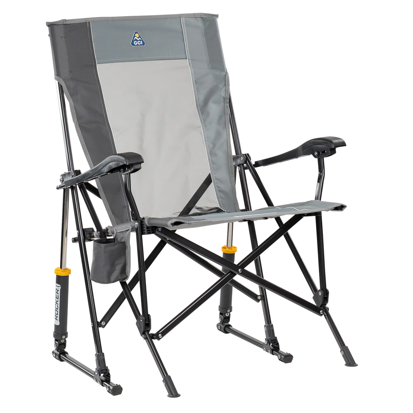 Ergonomic Portable RoadTrip Rocker - Rocker Chair for Camping & Lawns - Mercury Gray