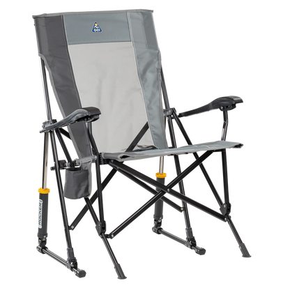 Ergonomic Portable RoadTrip Rocker - Rocker Chair for Camping & Lawns - Mercury Gray