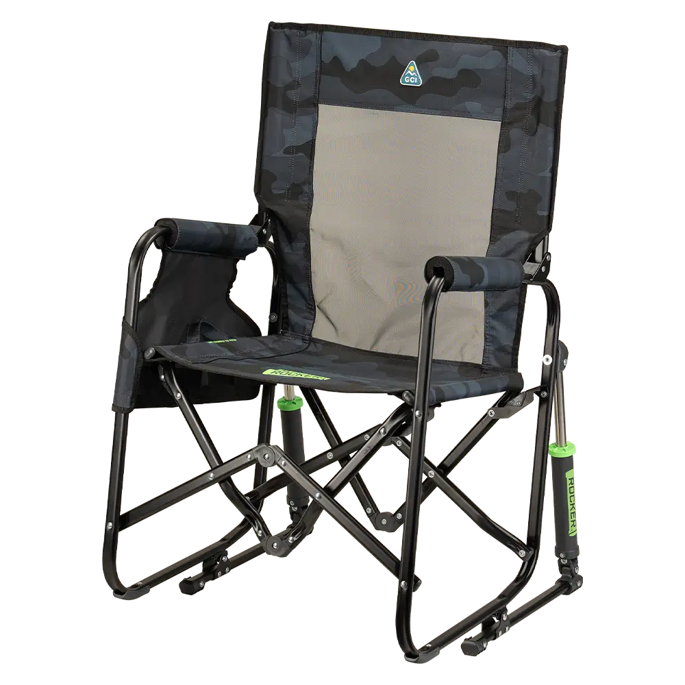 Premium All-Weather Stowaway Rocker - Folding Rocking Chair - Perfect for Tailgating Detail