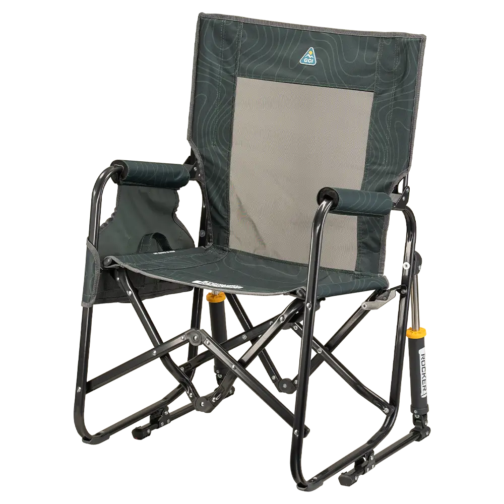 Premium All-Weather Stowaway Rocker - Folding Rocking Chair - Perfect for Tailgating Detail