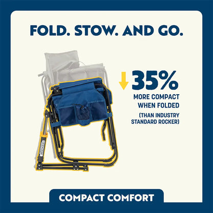 Premium All-Weather Stowaway Rocker - Folding Rocking Chair - Perfect for Tailgating Detail
