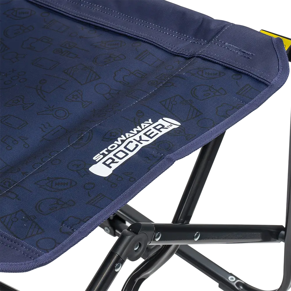 Premium All-Weather Stowaway Rocker - Folding Rocking Chair - Perfect for Tailgating Detail