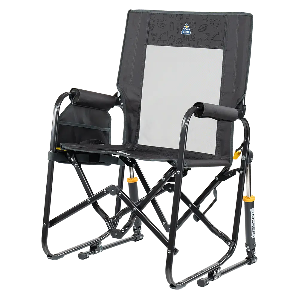 Premium All-Weather Stowaway Rocker - Folding Rocking Chair - Perfect for Tailgating Detail