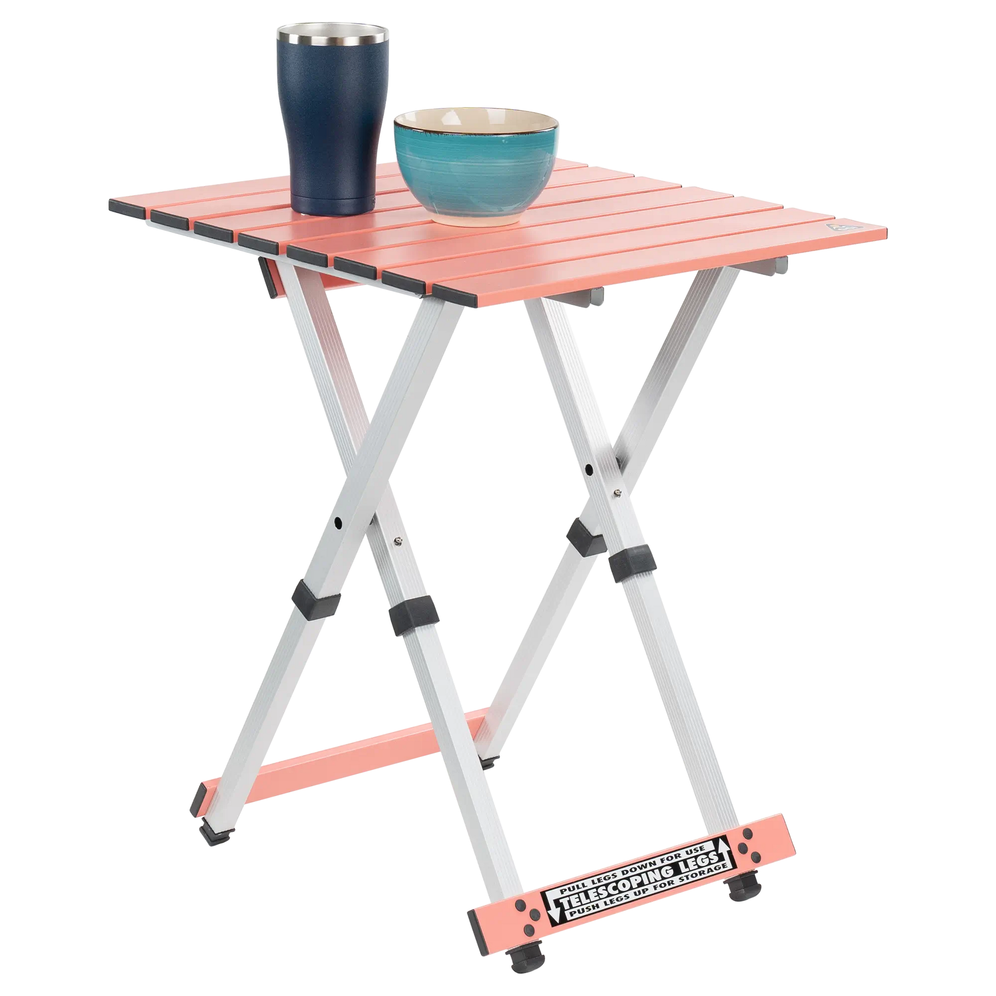 Slim-Fold Compact Camp Table 20 - Heavy Duty Aluminum Folding Picnic Table Detail