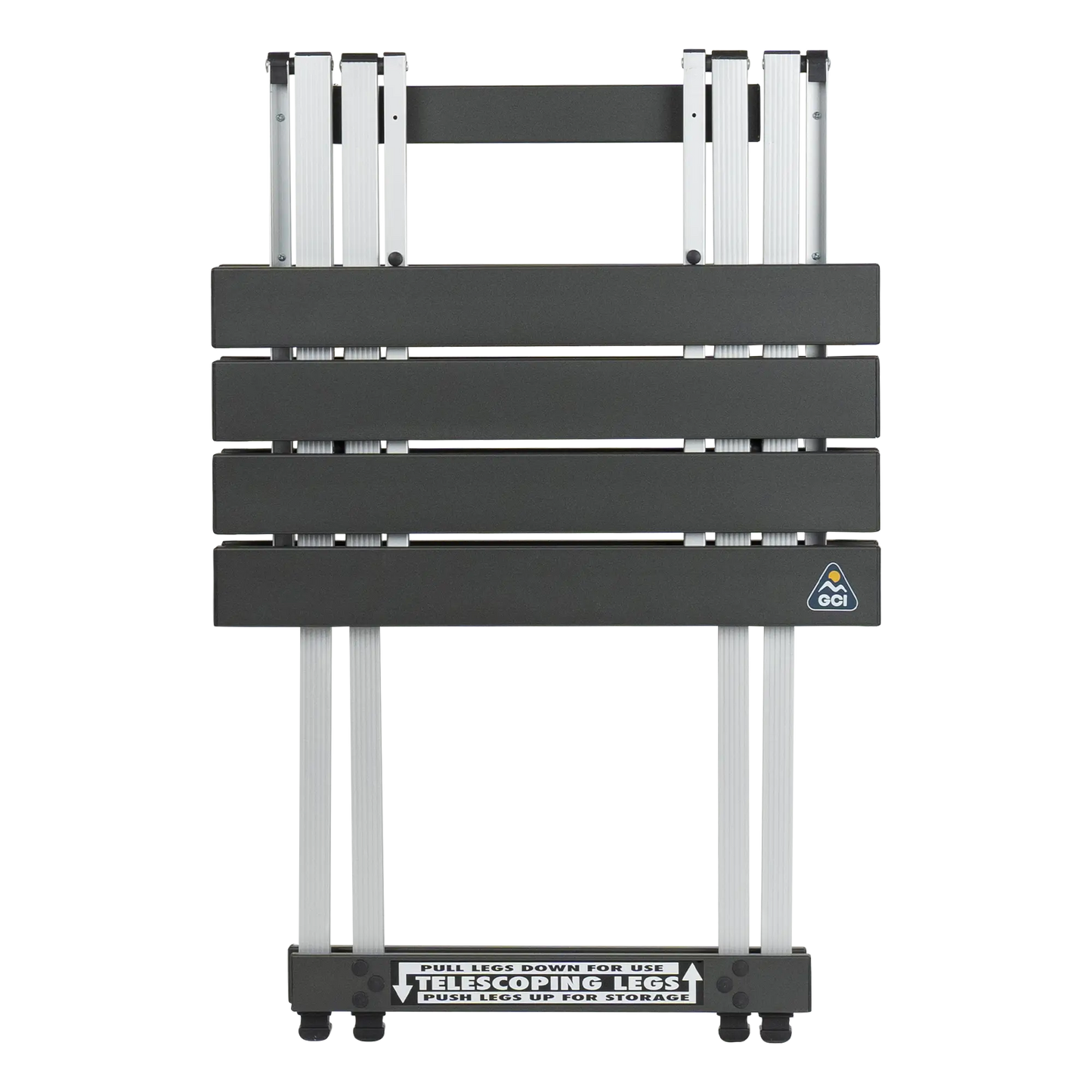Slim-Fold Compact Camp Table 20 - Heavy Duty Aluminum Folding Picnic Table Detail