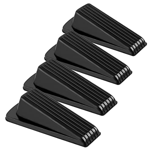 Eco-Friendly 4 Pack Door Stoppers, Rubber for Bottom