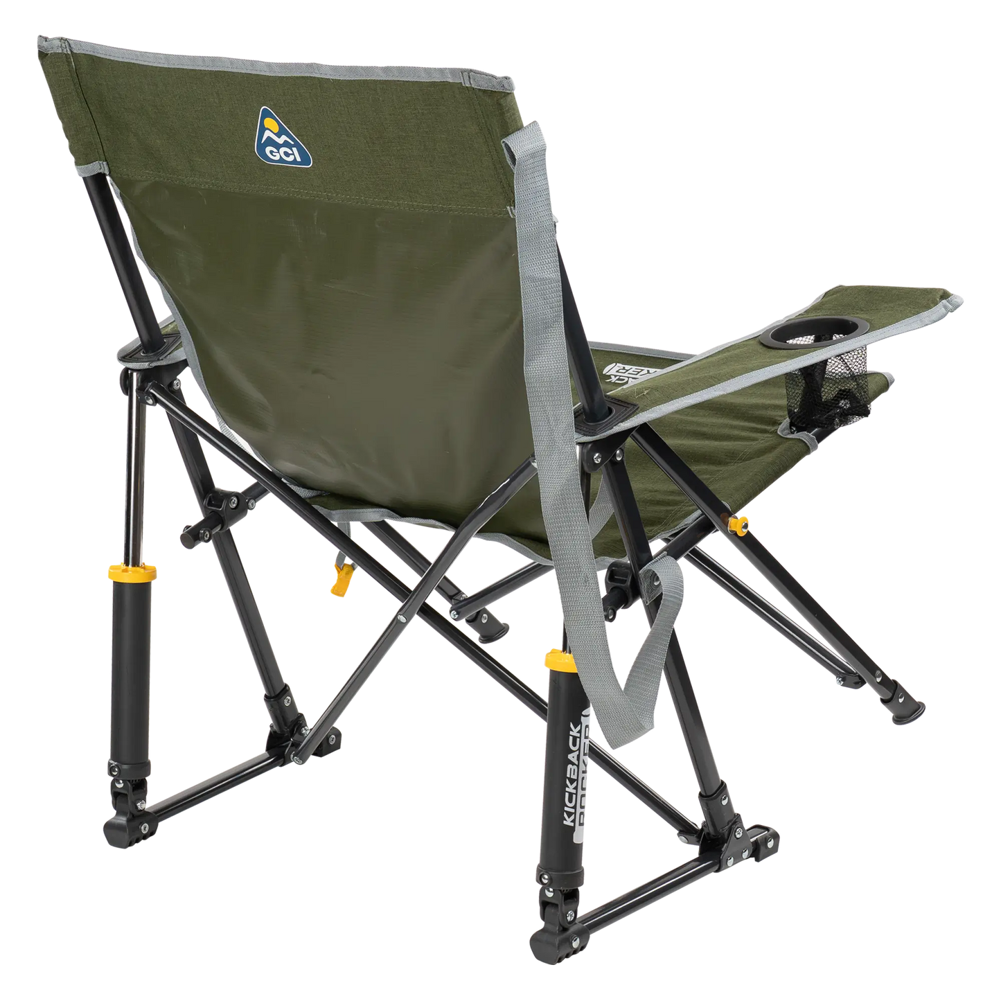 Foldable Kickback Rocker - Camp Rocker Chair for Fishing & Beach Trips Detail
