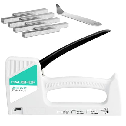 Classic HAUSHOF Light Duty Staple Gun, Upholstery Staple Kit