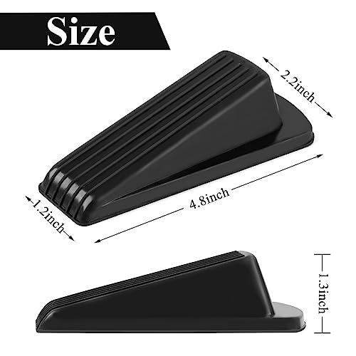 Eco-Friendly 4 Pack Door Stoppers, Rubber for Bottom