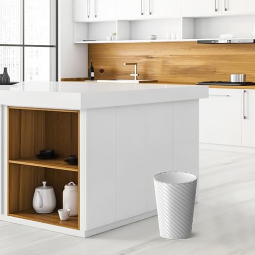 refined Bathroom Trash Can, 3 Pack 1.8 Gallons Small Essentials