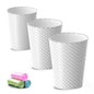 refined Bathroom Trash Can, 3 Pack 1.8 Gallons Small Essentials