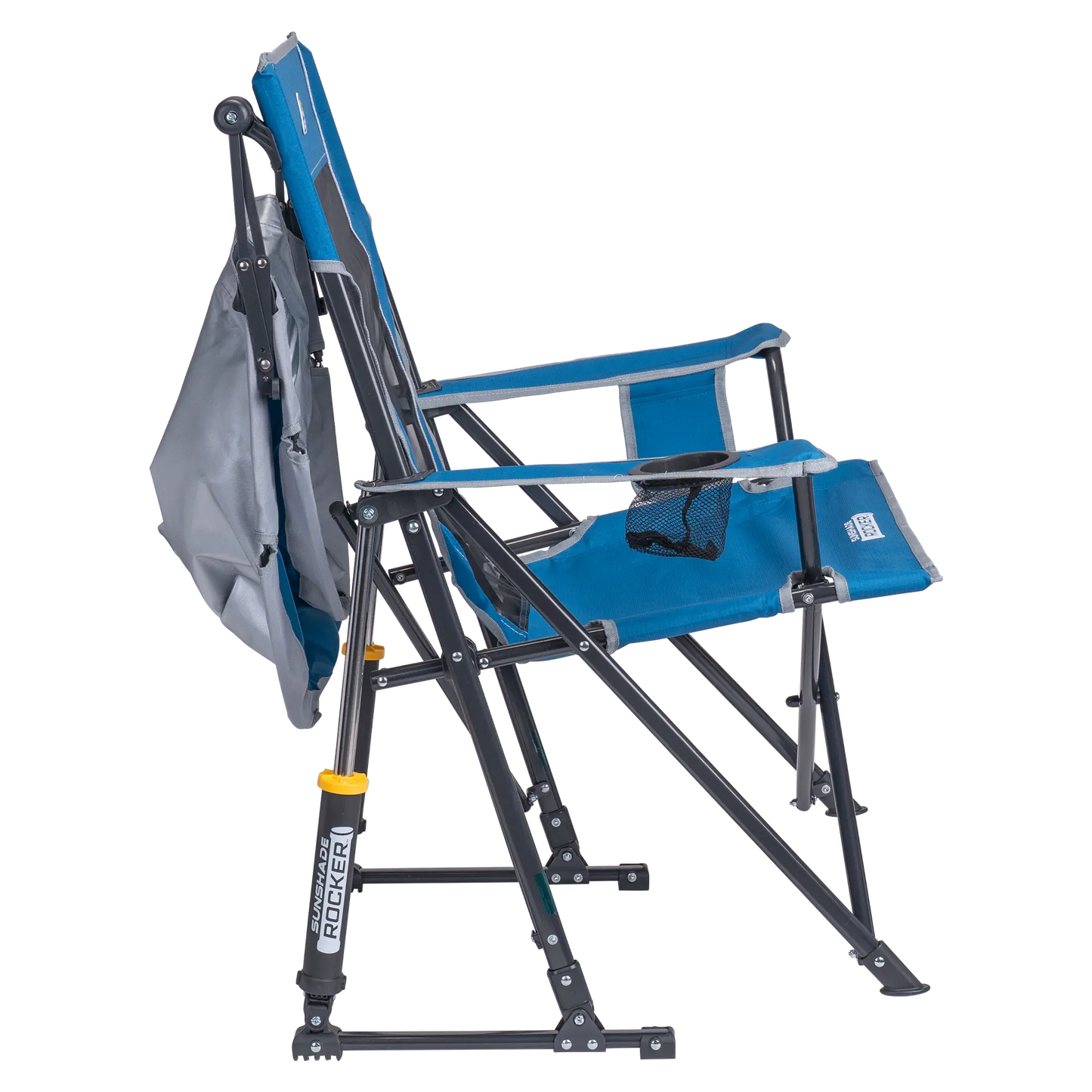 Premium All-Weather SunShade Rocker - Camp Rocker Chair for Fishing & Beach Trips Detail