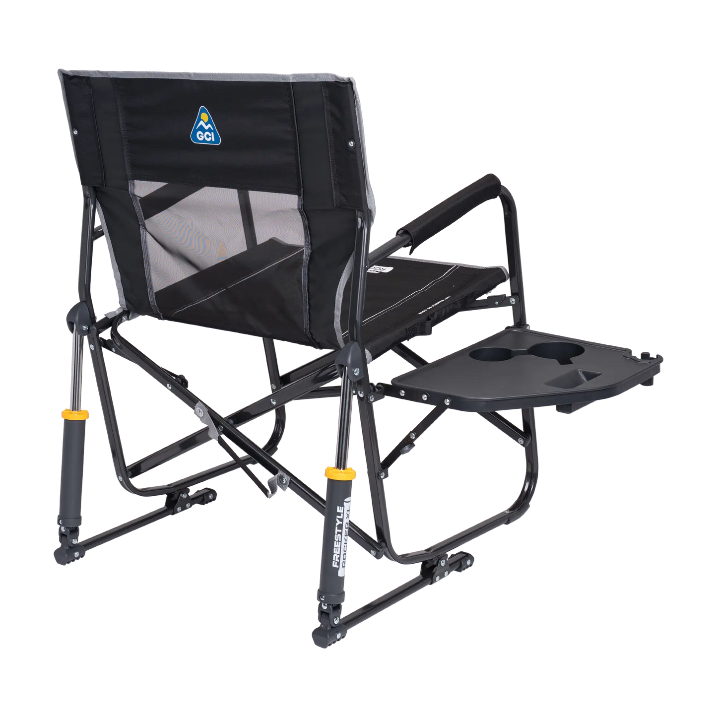 Ultra-Comfortable Freestyle Rocker XL with Side Table - Rocker Chair for Camping & Lawns Detail