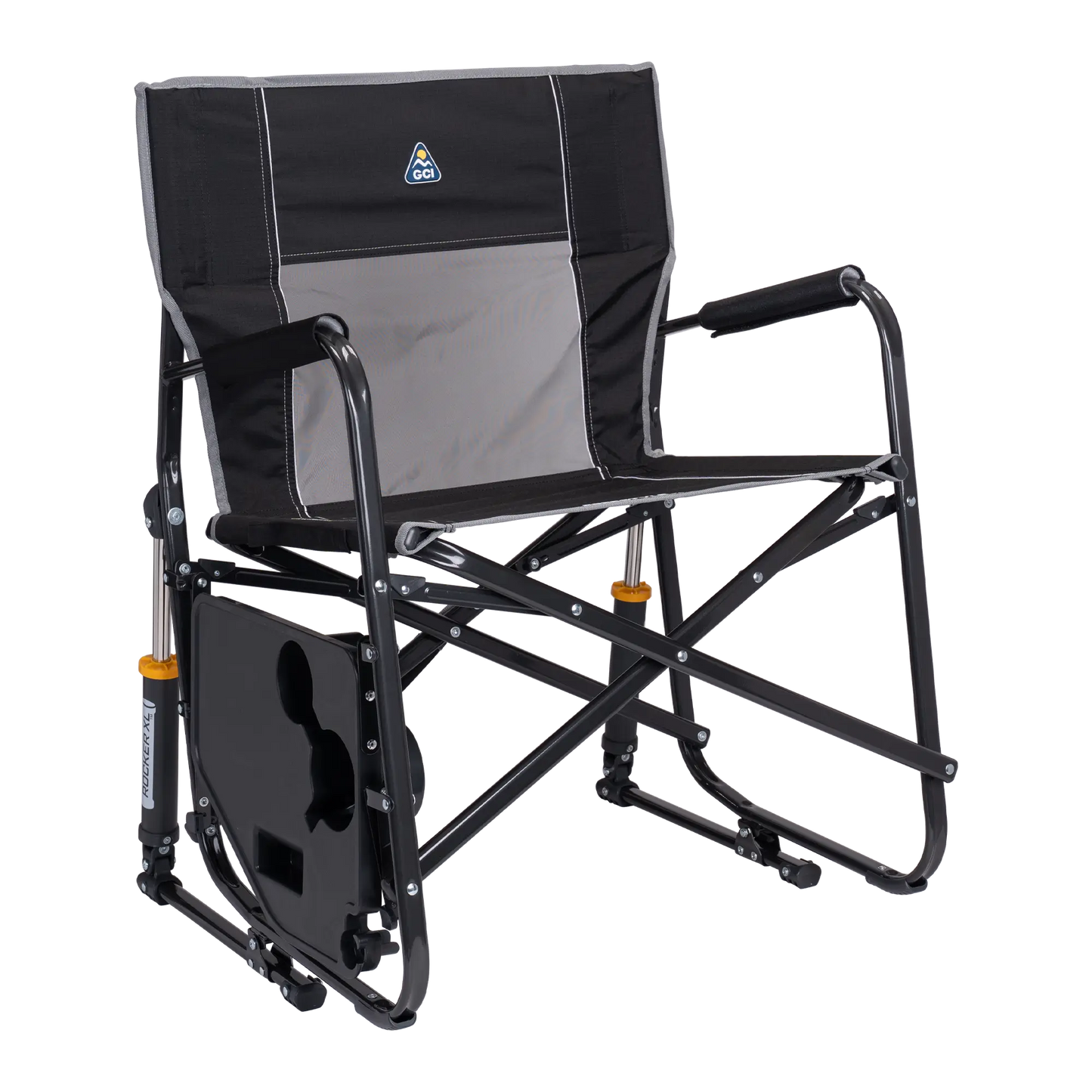 Ultra-Comfortable Freestyle Rocker XL with Side Table - Rocker Chair for Camping & Lawns Detail