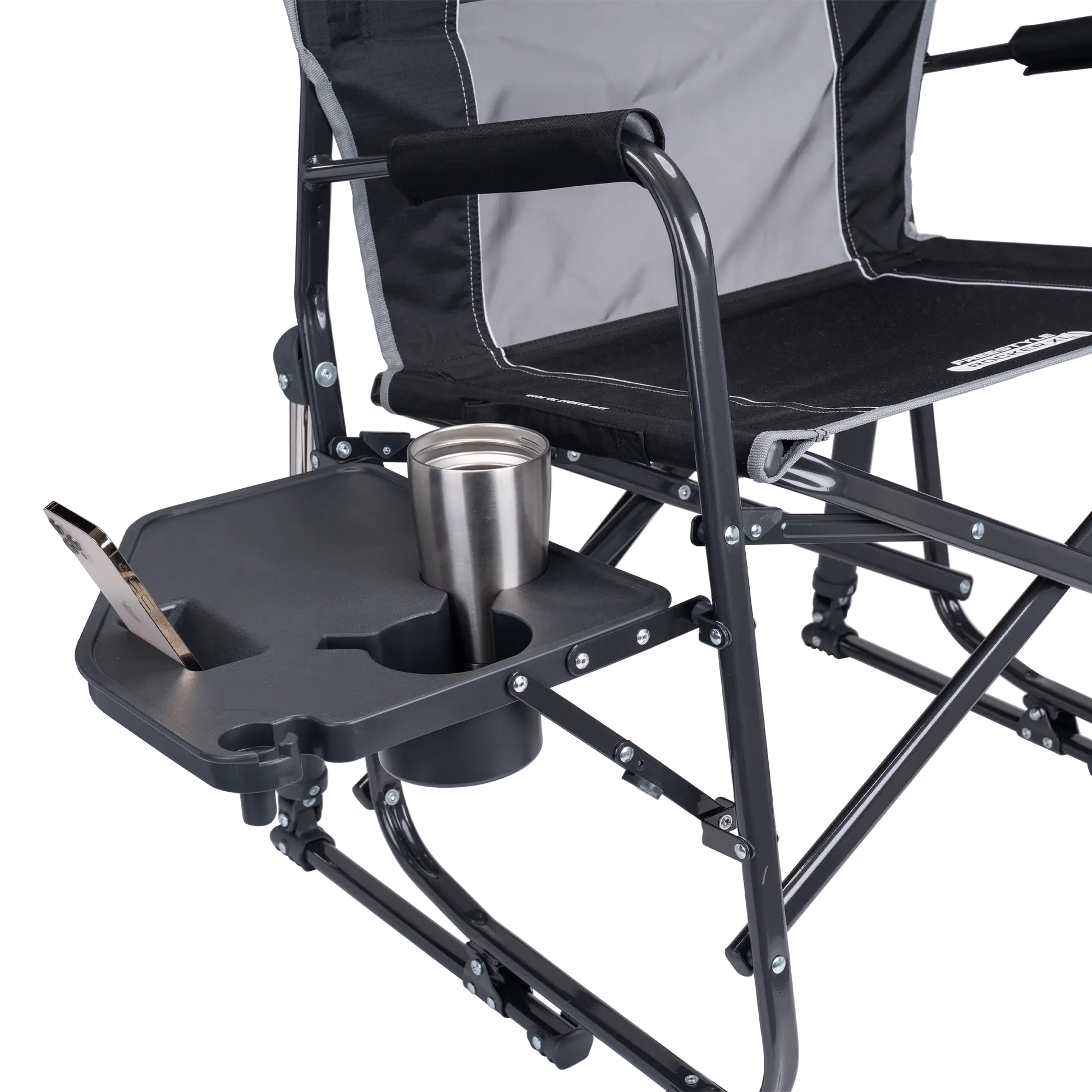 Ultra-Comfortable Freestyle Rocker XL with Side Table - Rocker Chair for Camping & Lawns Detail