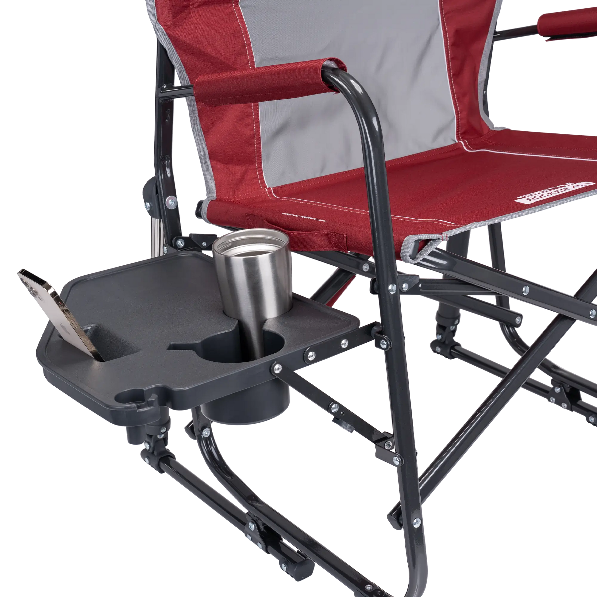 Ultra-Comfortable Freestyle Rocker XL with Side Table - Rocker Chair for Camping & Lawns Detail