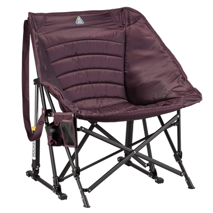 Premium All-Weather Puff Rocker - Outdoor Rocking Chairs with Dynamic Comfort Edge - Amethyst