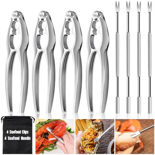 Eco-Friendly 8 Pcs Lobster Crackers and Picks Set, Crab Leg Cracker for Daily Use