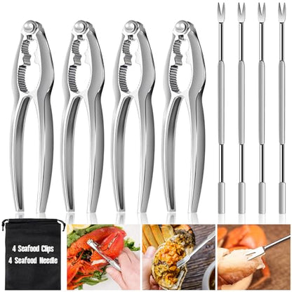 Eco-Friendly 8 Pcs Lobster Crackers and Picks Set, Crab Leg Cracker for Daily Use