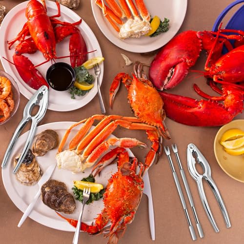 Eco-Friendly 8 Pcs Lobster Crackers and Picks Set, Crab Leg Cracker for Daily Use