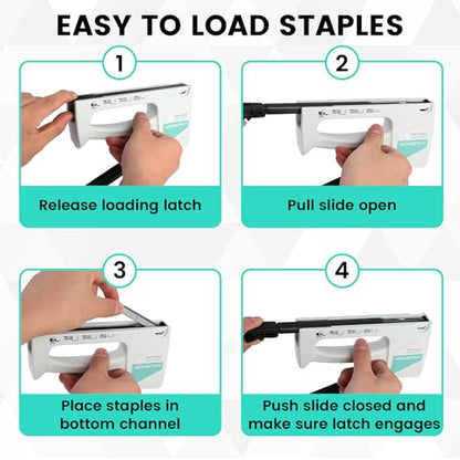 Classic HAUSHOF Light Duty Staple Gun, Upholstery Staple Kit