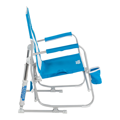 Ergonomic Portable Beach Rocker - Outdoor Rocking Chairs with Dynamic Comfort Edge Detail