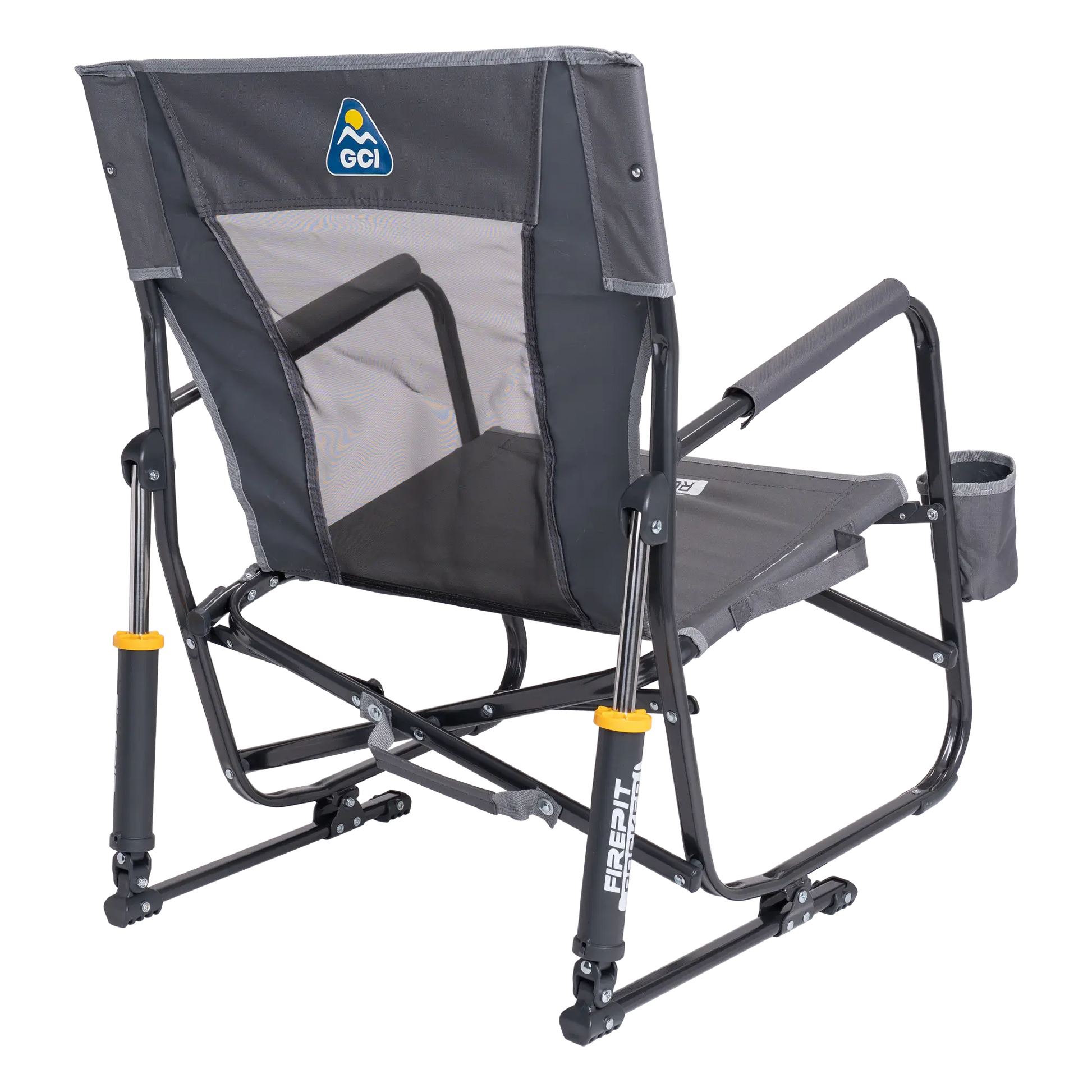 Premium All-Weather FirePit Rocker - Rocker Chair for Camping & Lawns Detail