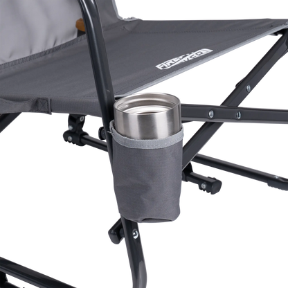 Premium All-Weather FirePit Rocker - Rocker Chair for Camping & Lawns Detail
