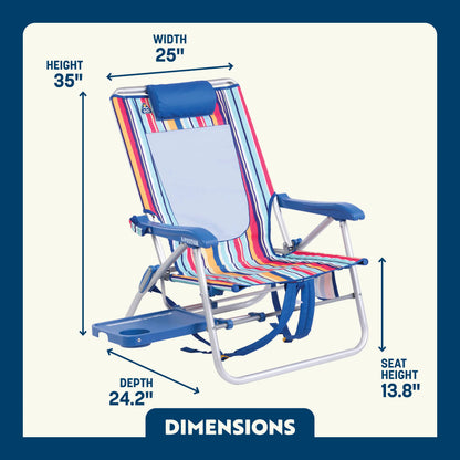 Ultra-Comfortable Big Surf with Slide Table - Camp Rocker Chair for Fishing & Beach Trips Detail
