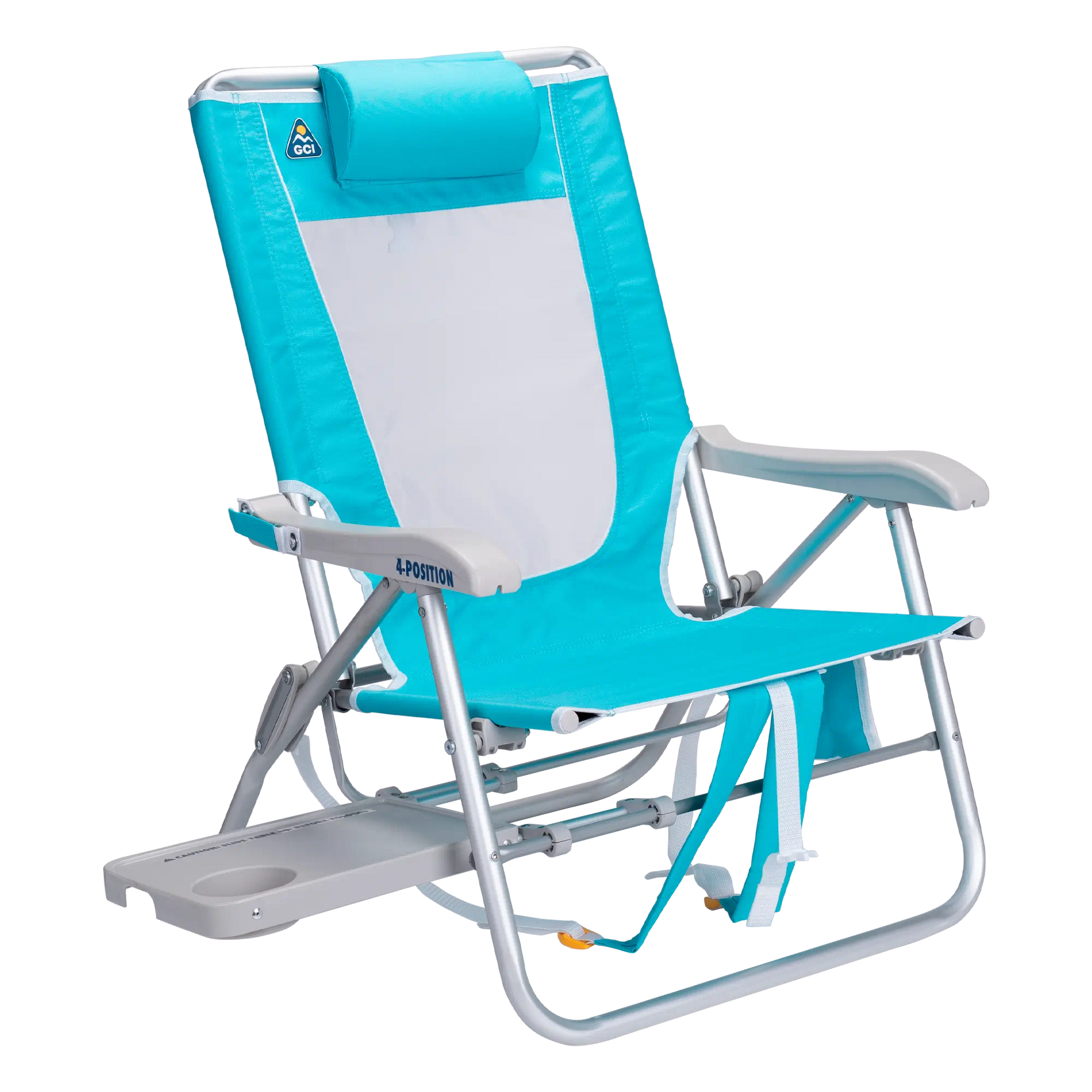 Ultra-Comfortable Big Surf with Slide Table - Camp Rocker Chair for Fishing & Beach Trips - Seafoam Green