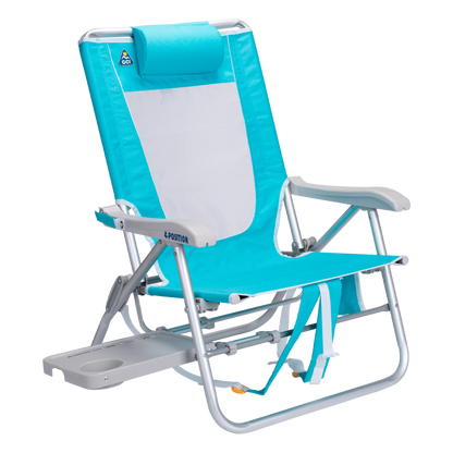 Ultra-Comfortable Big Surf with Slide Table - Camp Rocker Chair for Fishing & Beach Trips - Seafoam Green