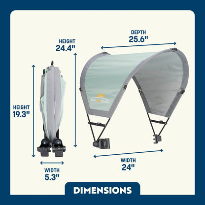 UV-Protection SunShade Accessory - Pastel Green - Pop-Up Outdoor Sun Shelter - UV400 Protection Detail