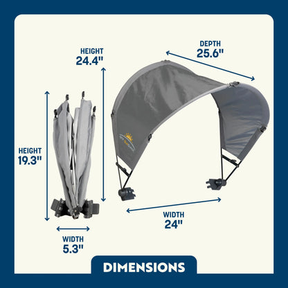 Heavy Duty SunShade Accessory - Mercury - Instant Sunshade Umbrella for Tailgating Detail