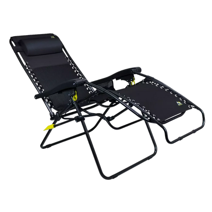Premium All-Weather Freeform Zero Gravity Lounger Bundle - Camp Rocker Chair for Fishing & Beach Trips Detail