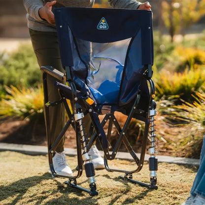 Foldable Adjustable Rocker - Rocker Chair for Camping & Lawns Detail