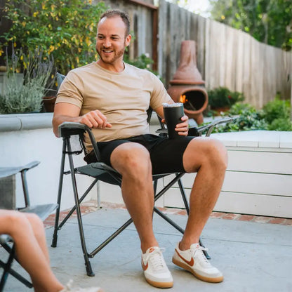 Ergonomic Portable Comfort Quad Chair - Folding Rocking Chair - Perfect for Tailgating Detail