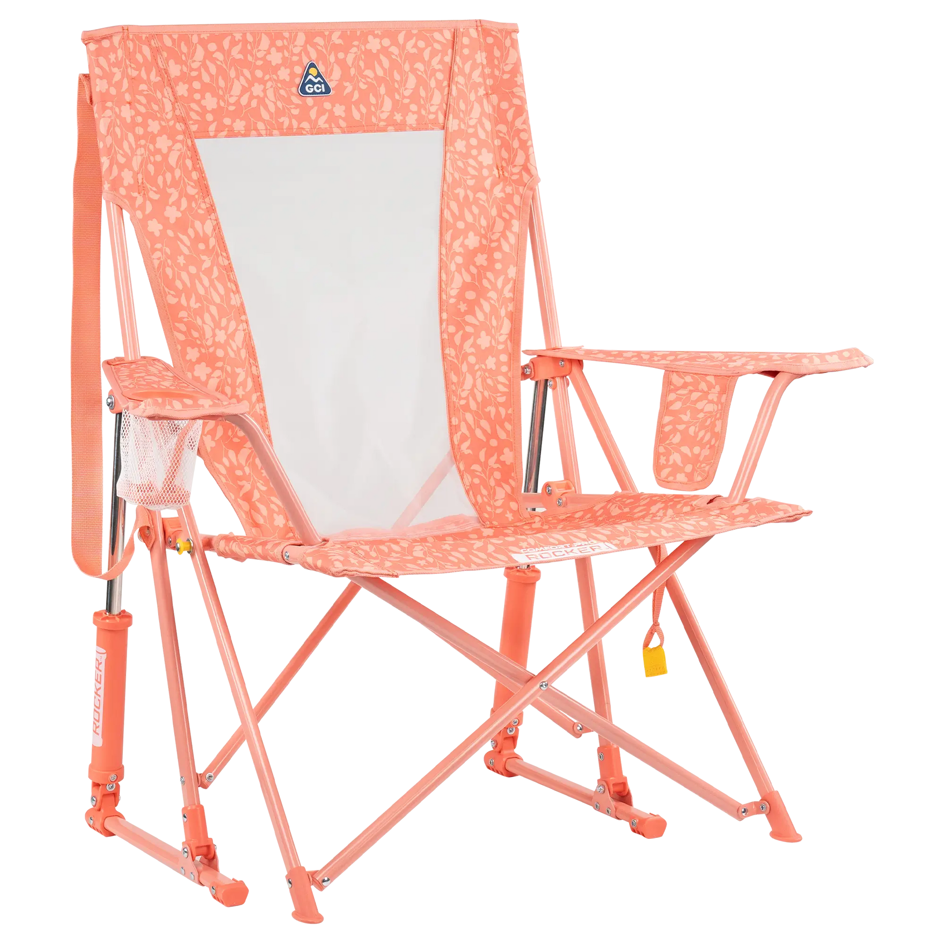 Heavy Duty Comfort Pro Rocker - Outdoor Rocking Chairs with Dynamic Comfort Edge - Coral Garden